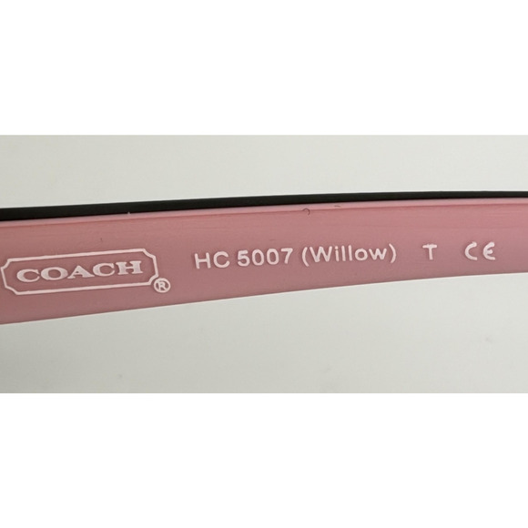 Coach HC 5007 9044 Womens Rectangular 50-16-135mm Black Eyeglasses FRAMES ONLY